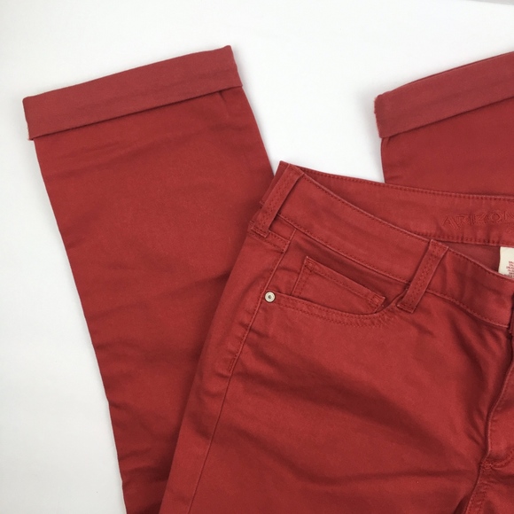 NEW Arizona Jean Co. Red Crop Jeggings 11 Junior - Picture 2 of 8